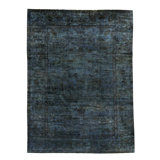 Hand-Knotted High-Quality Navy Area Rug