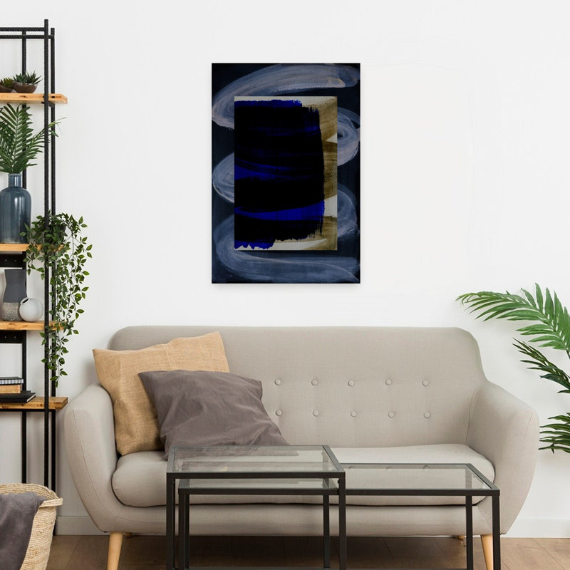 Art contemporain contemporain abstrait, H 24 po x l 16 po