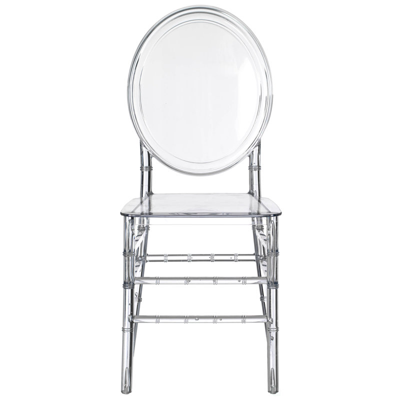Charboneau King Louis Back Side Chair in Clear
