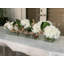 Casa Moderna Glass Plate Orchids Floral Arrangement in Planter