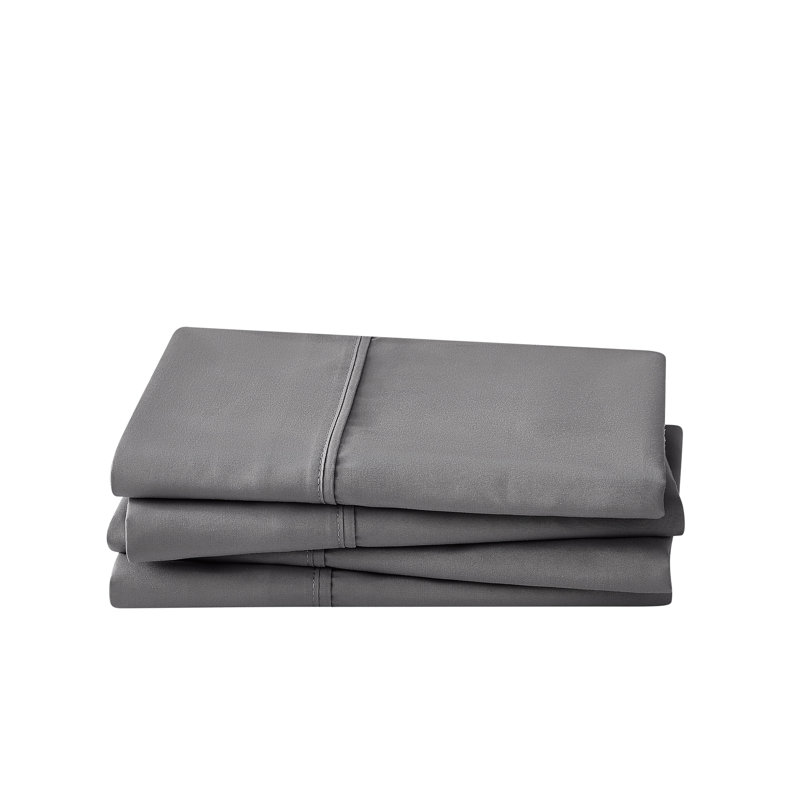 Simmons Essential Microfiber Brushed Sheet Set, Grey, King