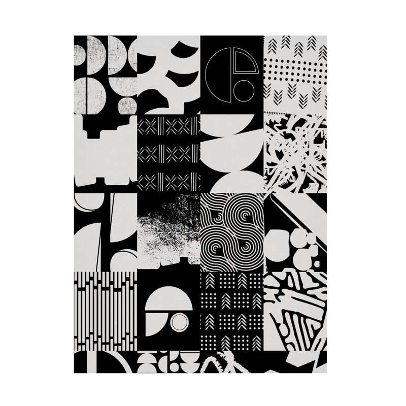 NUMA Art Patchwork Canvas Art, H 19 po x l 14 po x P 2 po