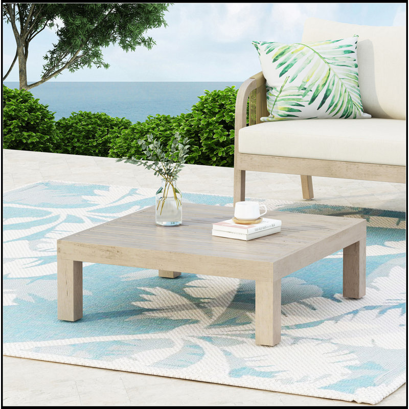 Table basse de patio en bois d'acacia rustique Oana / Brava