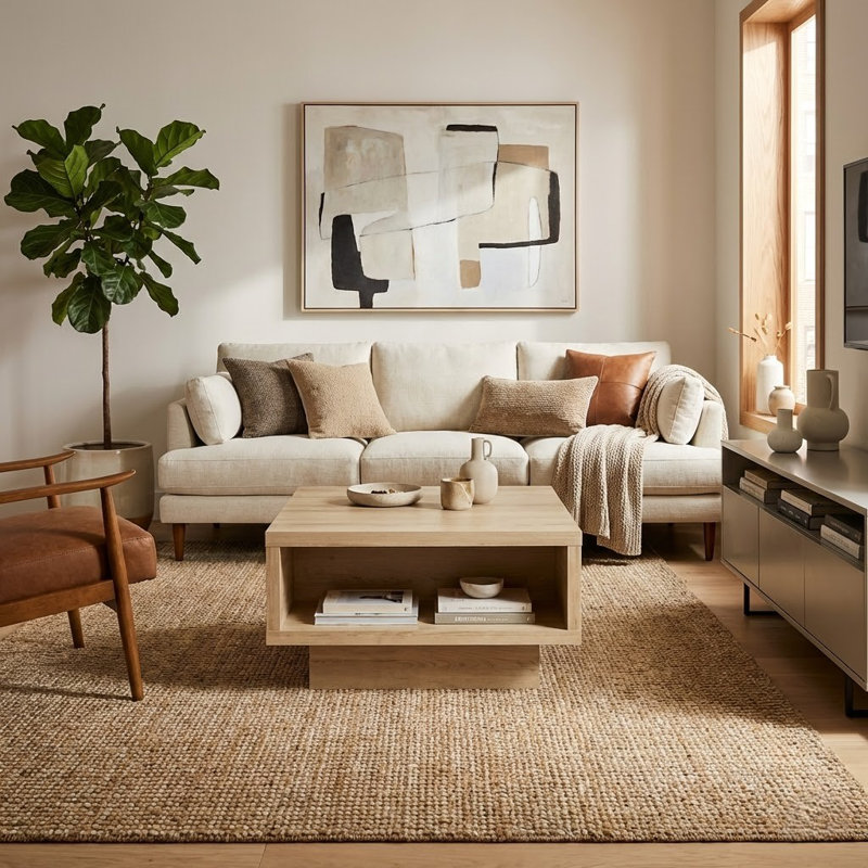 Caomhan Pedestal Coffee Table with Storage, Travertine