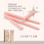 Bougies coniques rose pâle - Lot de 12, 25 cm, sans parfum-1113103752