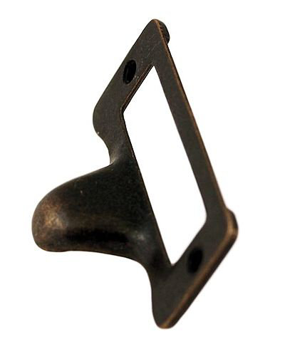 (Paquet de 5) Porte-étiquette avec poignée - Bronze vénitien - 2 1/4 po x 1 3/8 po
