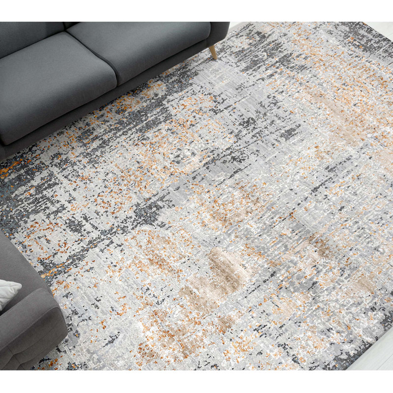 Hand Knotted Area Rug in Gray/Beige, Rectangle 12' x 15'