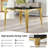 37”Modern Square Glass Dining Table With Stainless Steel Legs For Home Office, Kitchen, Living Room-547818938-547818936