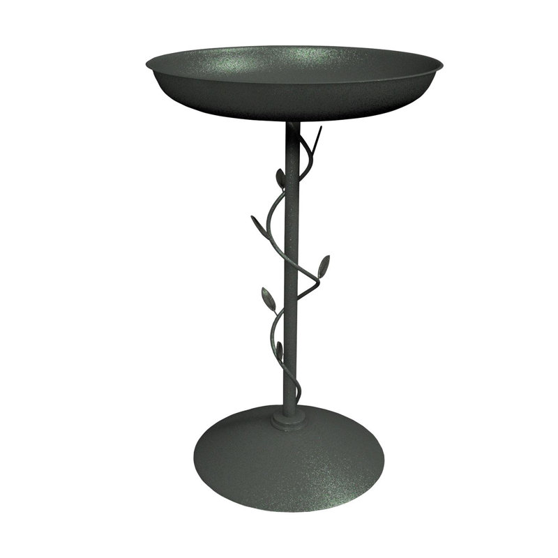 Foxburg Metal Single Tier Birdbath