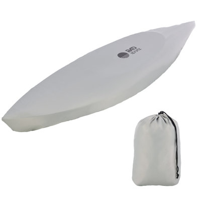 Kayak Cover for 10.8 to 12ft Canoe, Paddle Board, SUP, or Boat - 420D Heavy Duty Water-Resistant UV Protection Kayak Covers for Outdoor Storage or Indoor - Paddleboard Accessories