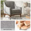 Fauteuil Arshanti avec pieds en bois massif-76353534