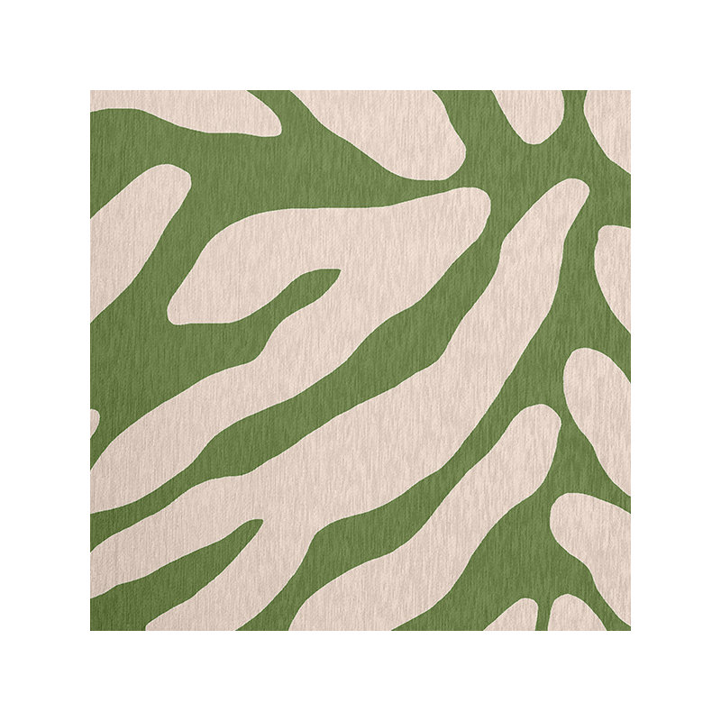 Cervin Chenille Animal Print Indoor Rug, Rectangle 4' x 6'