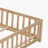 Khrystina Shilu Floor Platform Bed with Fence and Door for Kids-2125459754