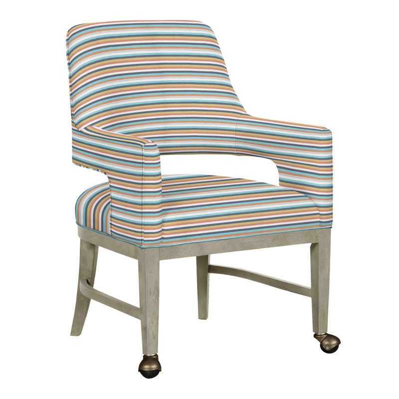 Josie Grande Upholstered Arm Chair, Perigold Surround Sunrise, Almond Buff