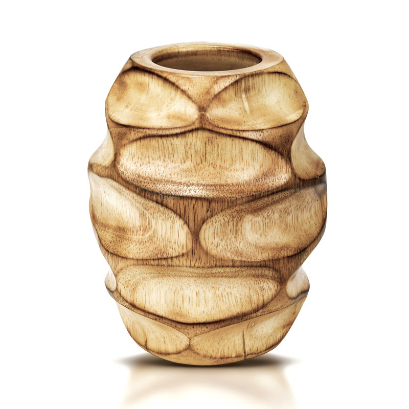 Aleshka Handmade Wood Table Vase