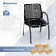  Ensemble de 10 chaises de salle de réunion avec dossier ergonomique et accoudoirs