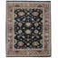 Hand-Knotted High-Quality Black and Red Area Rug