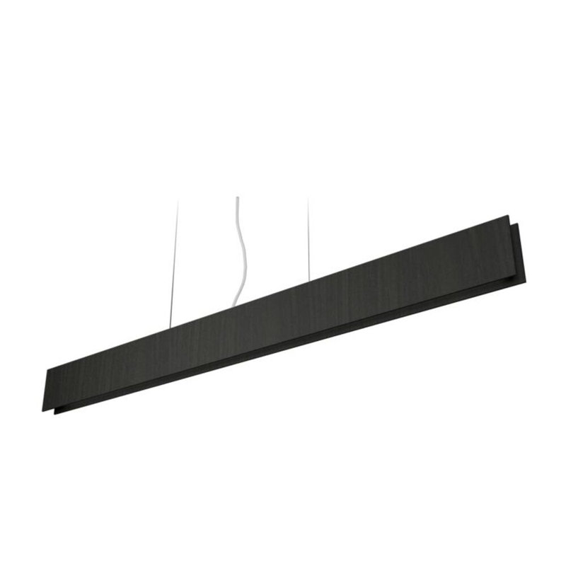 1 - Light LED Pendant, 4.33" H x 38.58" W x 1.56" D, Charcoal