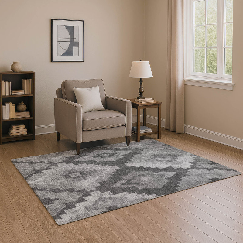Premium Machine Washable Farolt AMF1894 Aztec Rug, Rectangle 2'6" x 3'10"