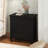 28" Painted Nightstand With 3 Drawers-1239920915