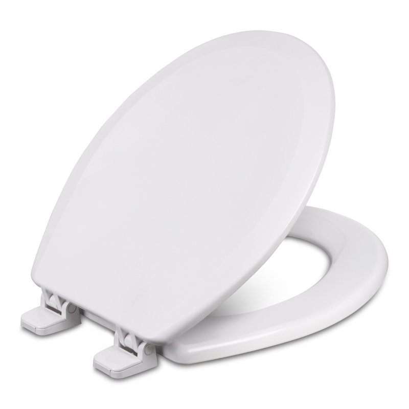 Round Toilet Seat and Lid, Standard, Crane White