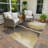 Machine Washable Indoor/Outdoor Chantille ACN2419 Abstract Rug-741330411