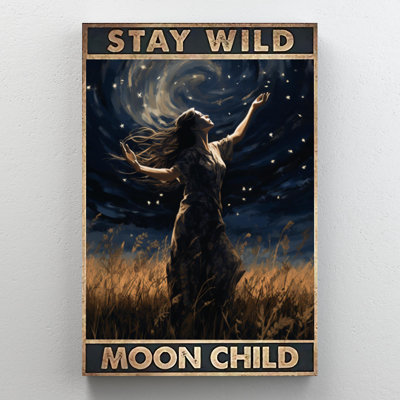 «Sky Stay Wild Moon Child 1», impression sur toile