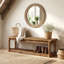 Wood Entryway Bench with Storage