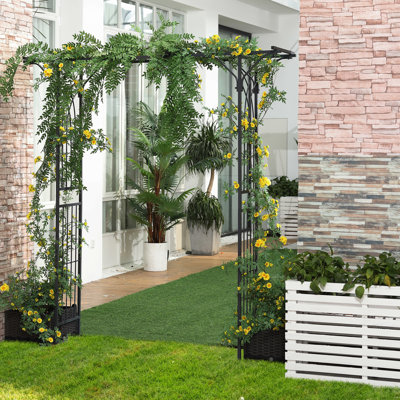 Arche de jardin en métal Outsunny