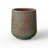 12 in. Medium Teal Patterns Concrete Tall Round Planter Pot with Drainage Holes for Indoor & Outdoor, Upgraded Interior-348574721-348574723