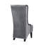 Fauteuil d'appoint en velours de 23,4 po de large, relaxant à haut dossier. Gris pour les espaces de vie. Pieds en bois. Rembourrage doux. Tissu de qualité supérieure. Éponge épaissie pour un confort durable. Chaise d'appoint moderne large. Confortable et fonctionnel.-488966316