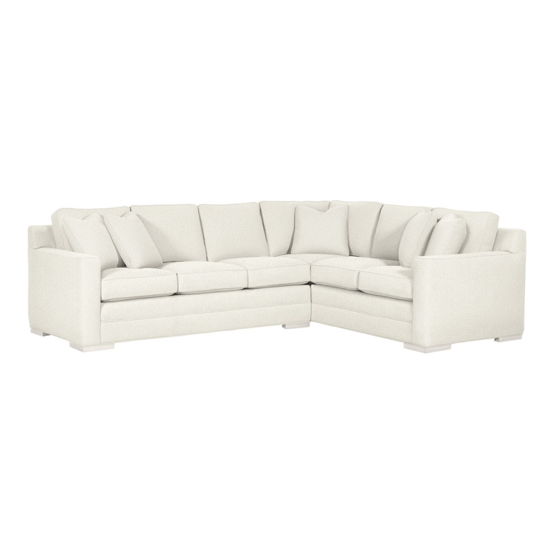 Summerton Upholstered L-Shaped Sectional Right Hand Facing, Kenworth Pearl, Casa Blanca