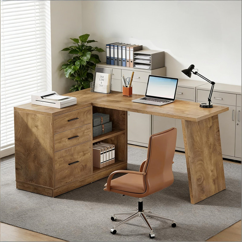 Bureau d'écriture de coin (sans tabourets)
