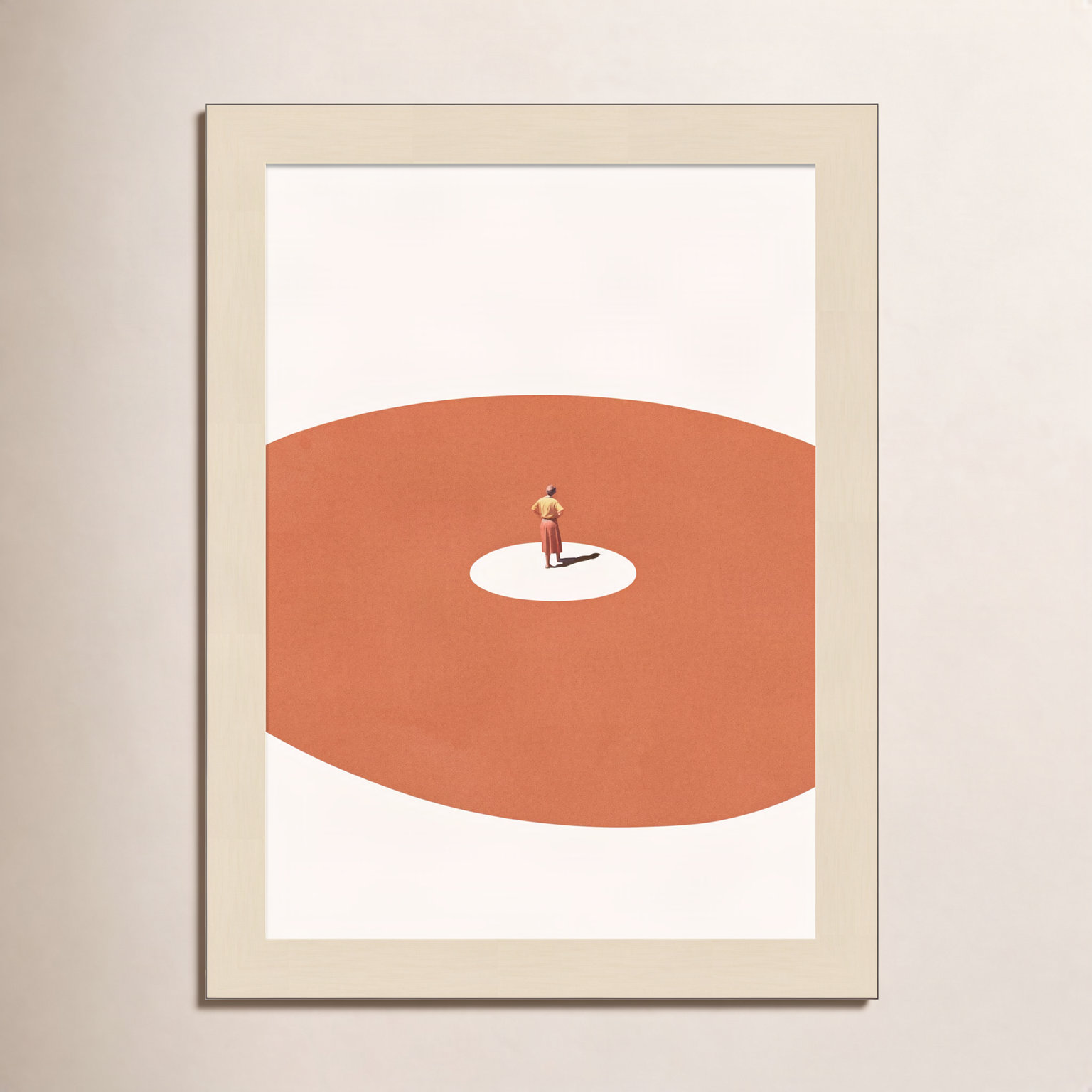 Confidence by Maarten Leon, 10" W x 13" H, Brown