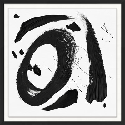 Practice Stroke 3' Framed Print on Glass