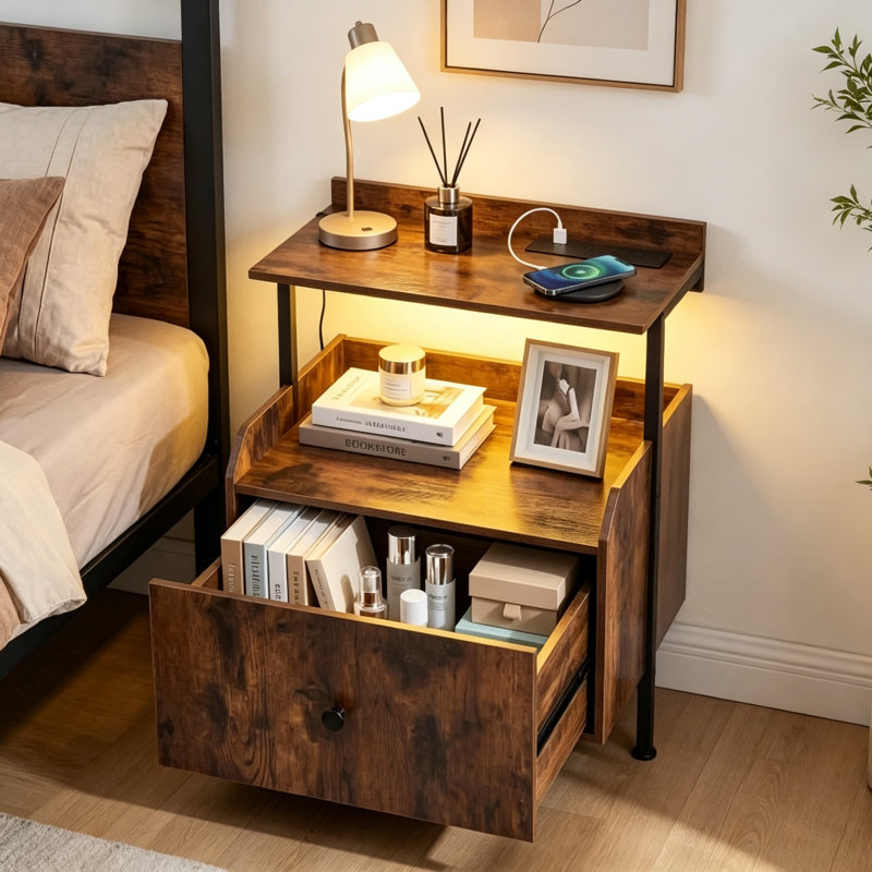 40.5 cm W Bedside Table