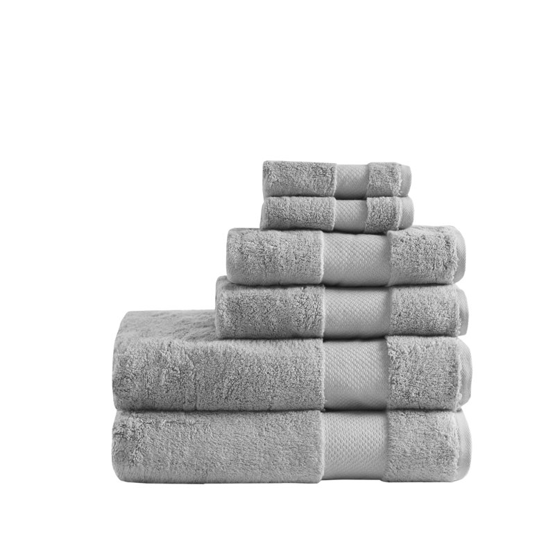 Madison Park Signature Turkish Cotton 6-Piece Bath Towel Set