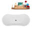 1790.7mm x 800.1mm Soaking Acrylic Bathtub-931519576