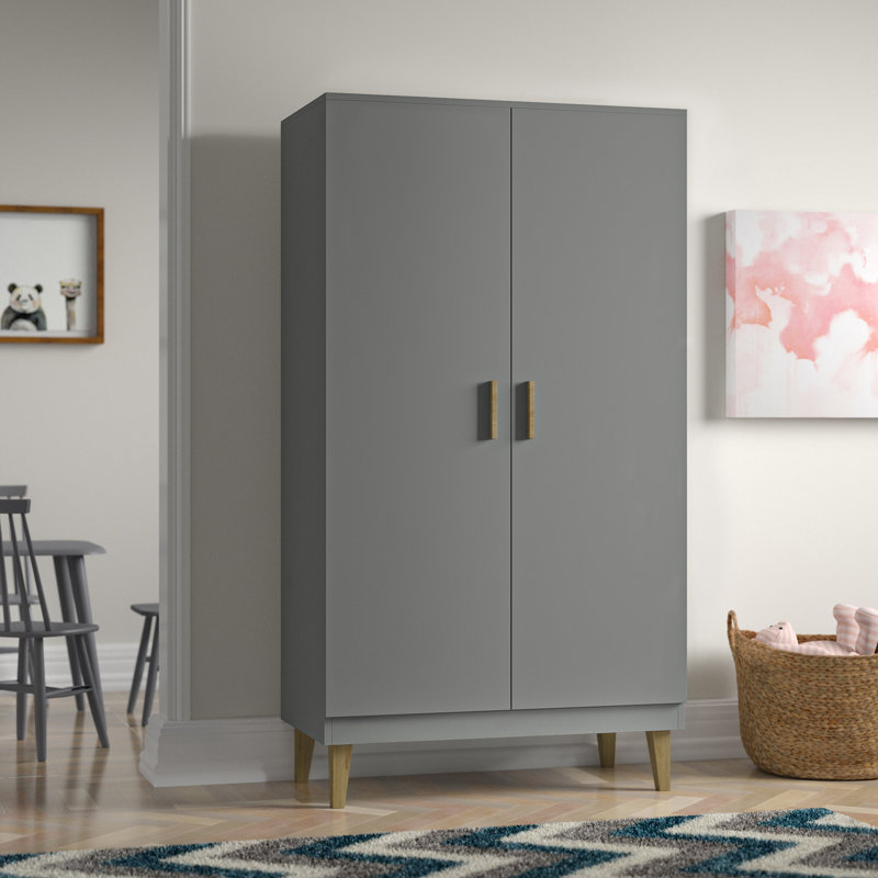 Dekalb 2 Door Wardrobe, Grey