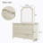 Flat Wall Mirror with Drawers
