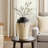 Caleb Accent Vase With Drip Pattern And Handles, Black Gray Ceramic
