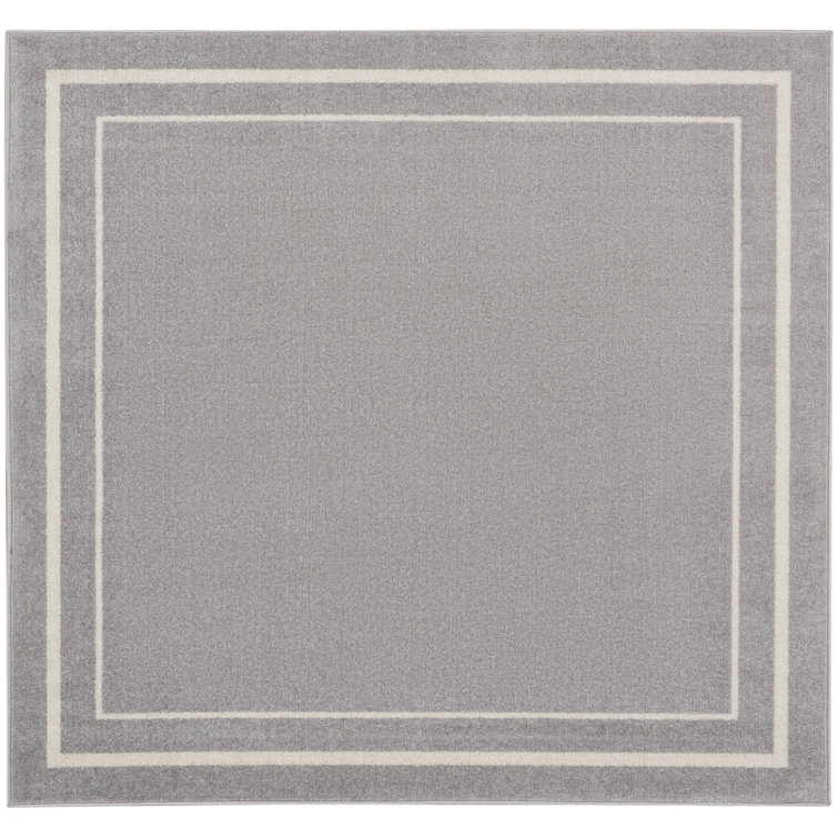 Nourison Essentials Grey Ivory Indoor/Outdoor Area Rug