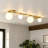 4 - Light Glass Globe Flush Mount Ceiling Light