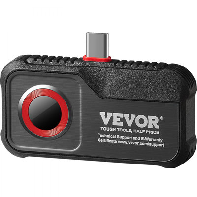 Caméra thermique pour Android, imageur thermique infrarouge à résolution infrarouge de 256 x 192 avec caméra visuelle, caméra thermique à fréquence de rafraîchissement de 25 Hz pour téléphone intelligent / tablette, plage de température de 4 à