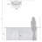 19.33" Flush Mount Ribbed Glass Ceiling Fan with Light Kit and Remote 