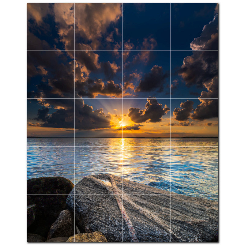 Coucher de soleil photo 8 x 8