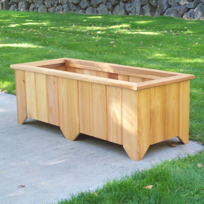 August Grove® Cainsville Handmade Wood Outdoor Planter Box & Reviews 