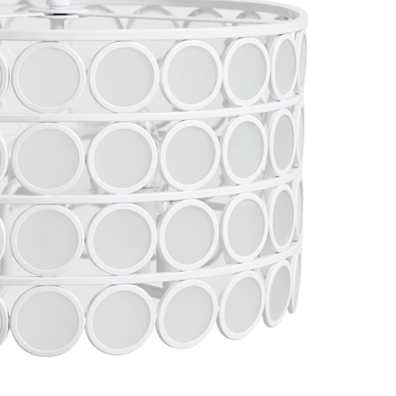 4-Light Glass Drum Shade Chandelier