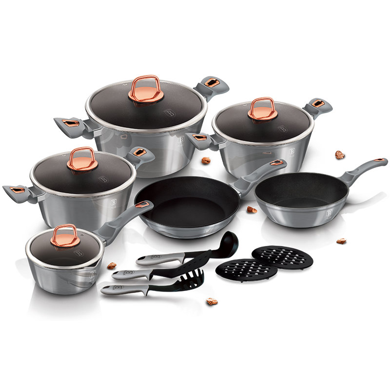 Non-Stick Aluminum Cookware Set, Silver