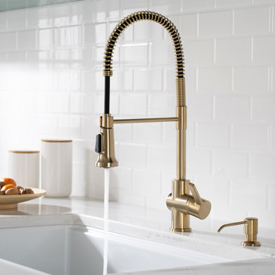KRAUS Britt Single Handle Commercial Style Kitchen Faucet